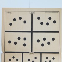 Prenten Adlib\P12881-c.jpg; P12881; Optotypen leeskaart; Optotypen leeskaartOptotype reading chart